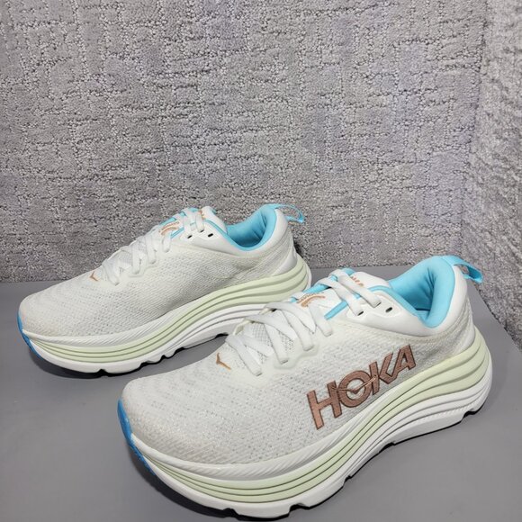 Hoka One One Gaviota 5 Women's Size US 7B Frost Rose Gold Athletic Sneakers. - Picture 5 of 13